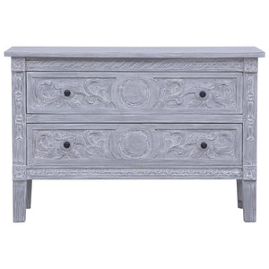 Credenza con 2 Cassetti 90x30x60 cm in Legno Massello di Mogano 283851