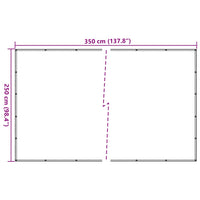 Rete per Rimorchi in HDPE 2,5x3,5 m Nera 144993