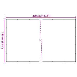 Rete per Rimorchi in HDPE 2,5x3,5 m Nera 144993