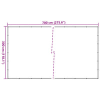 Rete per Container in HDPE 3x7 m Nera 144999