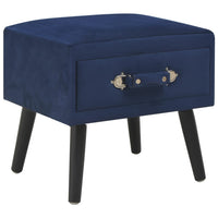 Comodini Blu 2 pz 40x35x40 cm in Vellutocod mxl 119242