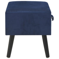 Comodini Blu 2 pz 40x35x40 cm in Velluto 276384