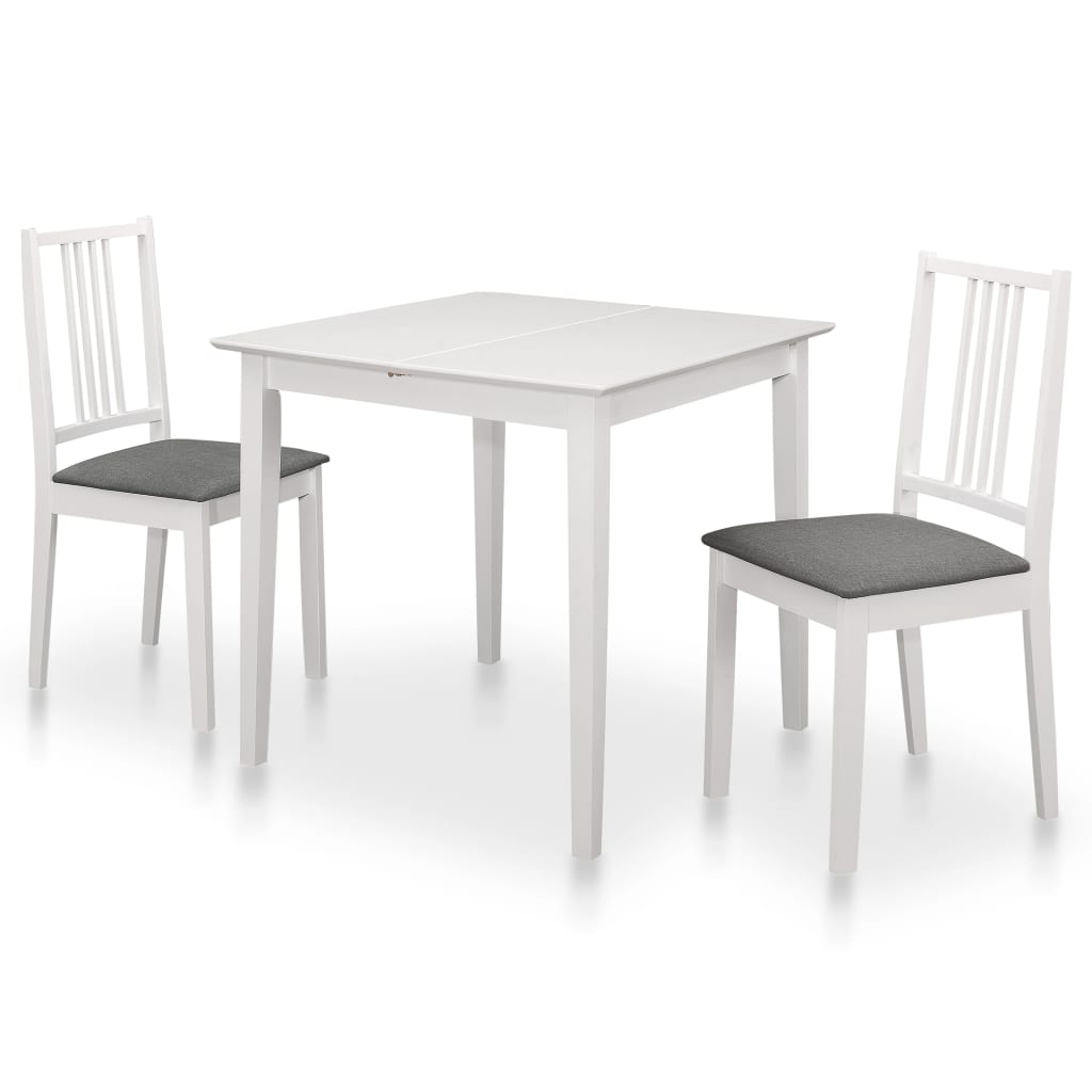 Set da Pranzo 3 pz in MDF Bianco 276395