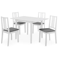 Set per Sala da Pranzo 5 pz in MDF Bianco 276396