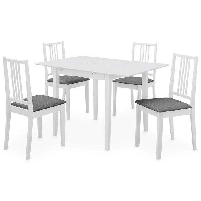 Set per Sala da Pranzo 5 pz in MDF Bianco 276396