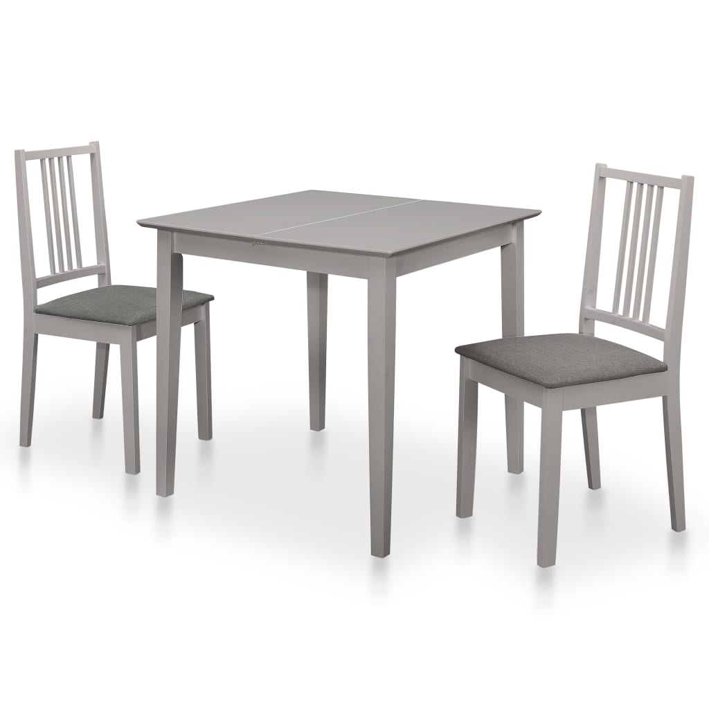 Set da Pranzo 3 pz in MDF Grigio 276397