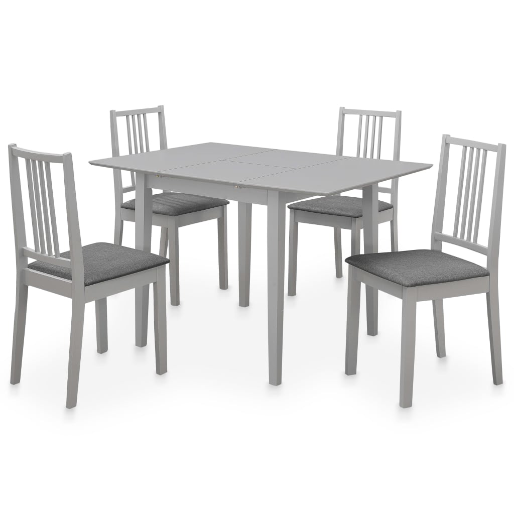 Set per Sala da Pranzo 5 pz in MDF Grigio cod mxl 8769