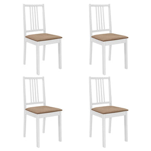 Set per Sala da Pranzo 5 pz in MDF Bianco 276402