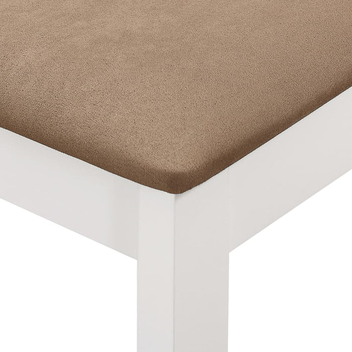 Set per Sala da Pranzo 5 pz in MDF Bianco cod mxl 13506