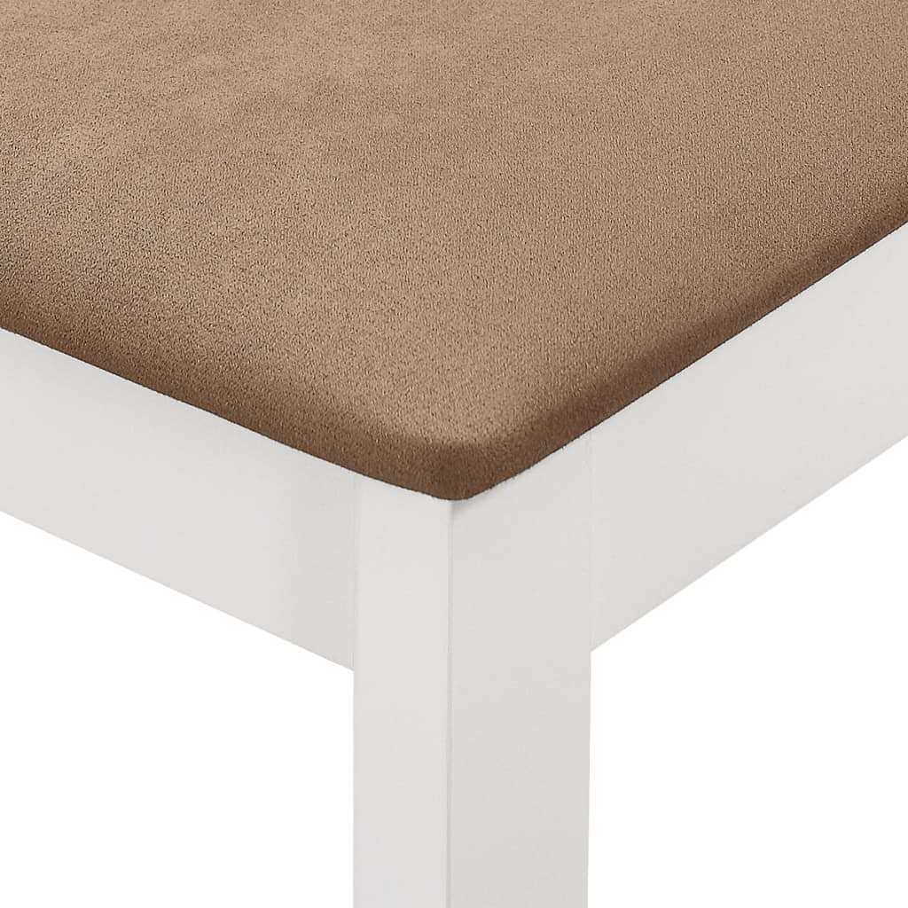 Set per Sala da Pranzo 5 pz in MDF Bianco 276402