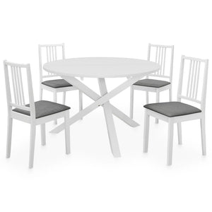 Set per Sala da Pranzo 5 pz in MDF Bianco 276403