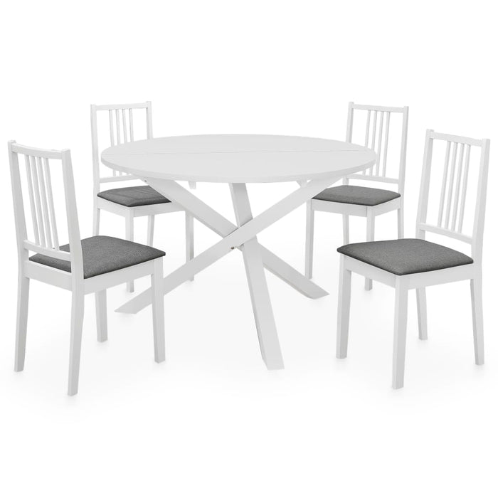 Set per Sala da Pranzo 5 pz in MDF Bianco 276403