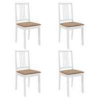 Set per Sala da Pranzo 5 pz in MDF Bianco cod mxl 13496