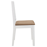 Set per Sala da Pranzo 5 pz in MDF Bianco cod mxl 13496