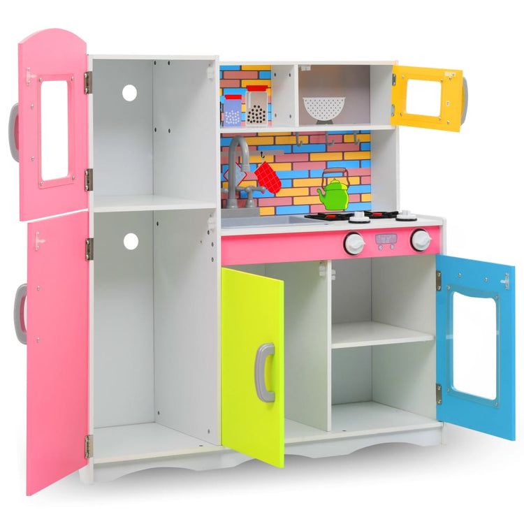 Cucina Giocattolo per Bambini in MDF 80x30x85 cm Multicolore cod mxl 76406