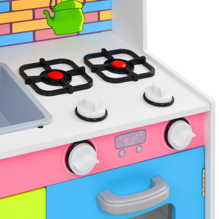 Cucina Giocattolo per Bambini in MDF 80x30x85 cm Multicolore cod mxl 76406