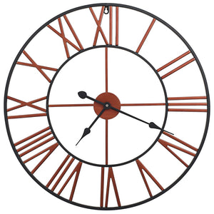 Orologio da Parete in Metallo 58 cm Rosso