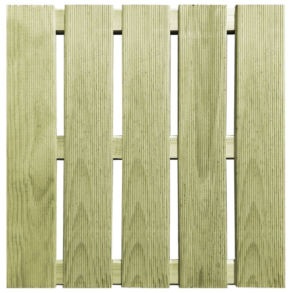 Piastrelle per Esterni 12 pz 50x50 cm in Legno Verde 276430