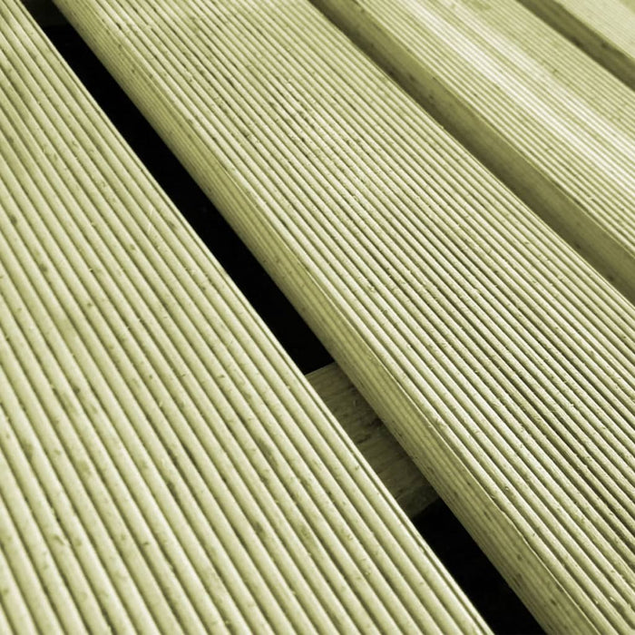 Piastrelle per Decking 12 pz 50x50 cm in Legno Verde