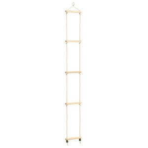 Scala di Corda per Bambini in Legno Massello e PE 30x168 cm 91936