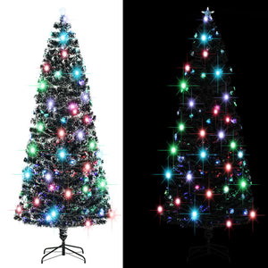 Albero di Natale Artificiale Supporto/LED 240 cm Fibra Ottica 284299