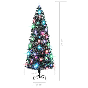 Albero di Natale Artificiale Supporto/LED 240 cm Fibra Ottica 284299