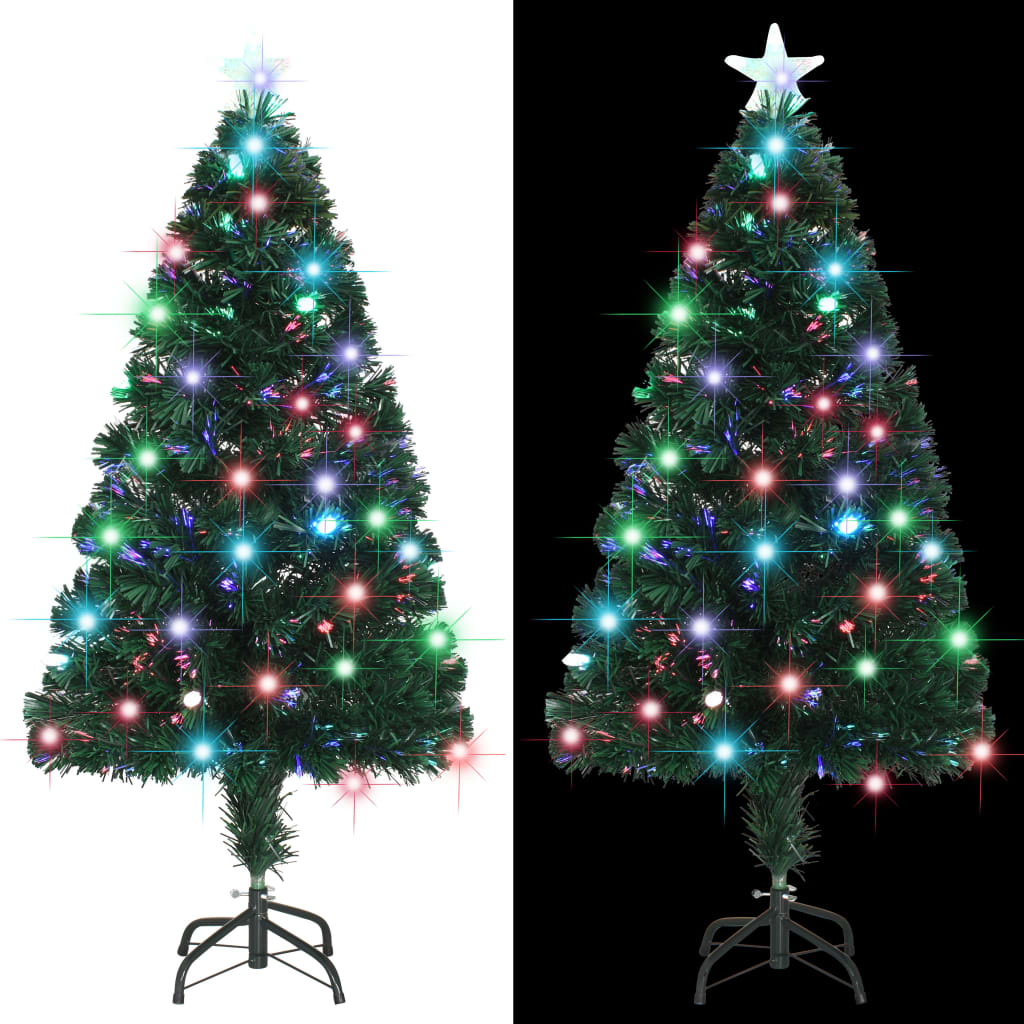 Albero di Natale Artificiale Supporto/LED 120 cm Fibra Ottica 284300