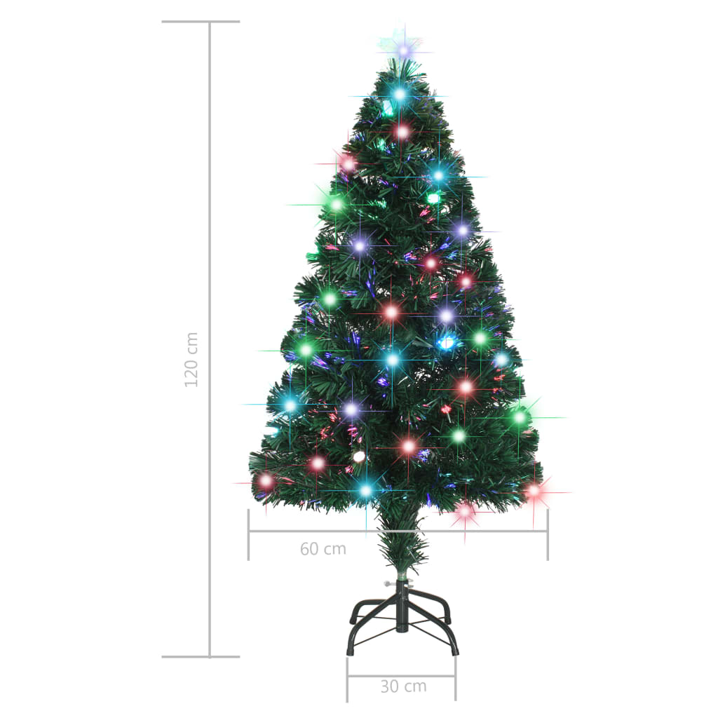 Albero di Natale Artificiale Supporto/LED 120 cm Fibra Ottica 284300