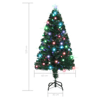 Albero di Natale Artificiale Supporto/LED 120 cm Fibra Ottica cod mxl 15889