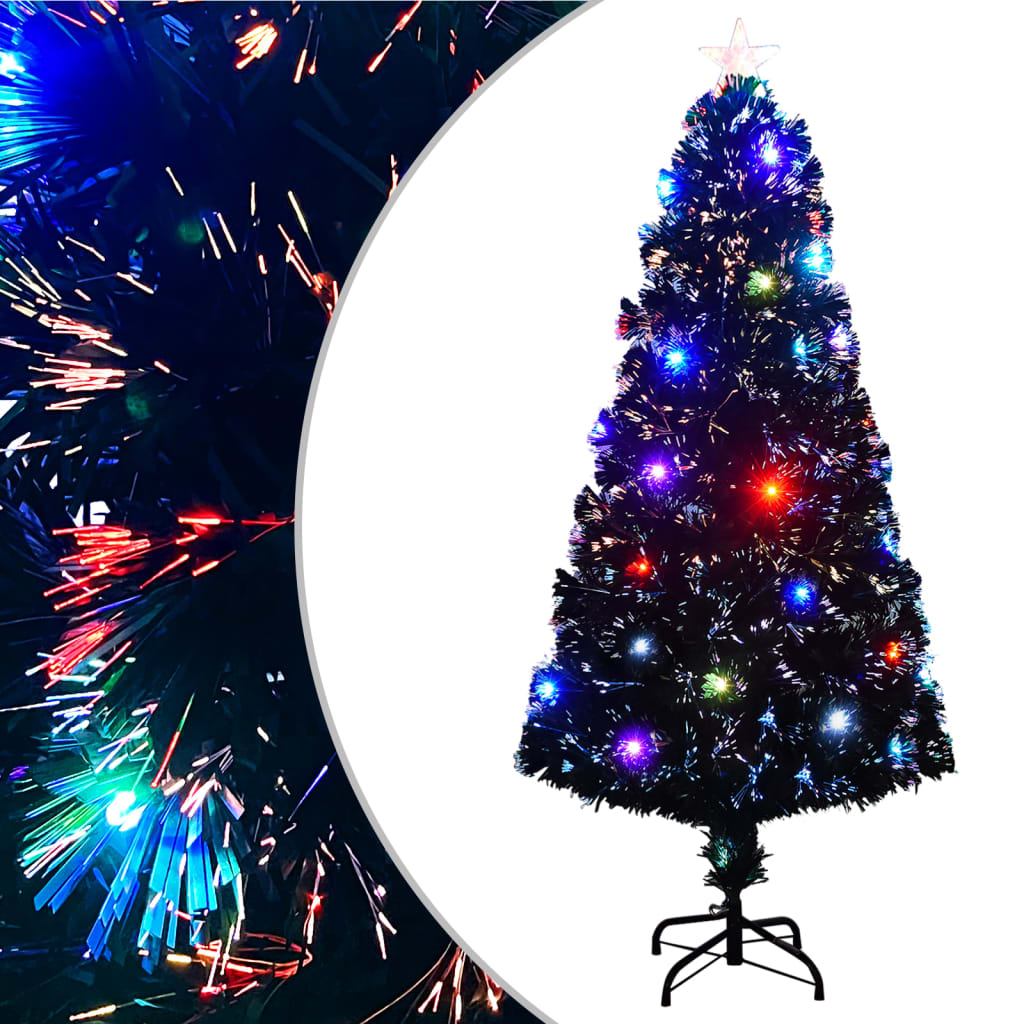 Albero di Natale Artificiale Supporto/LED 150 cm Fibra Ottica cod mxl 15535