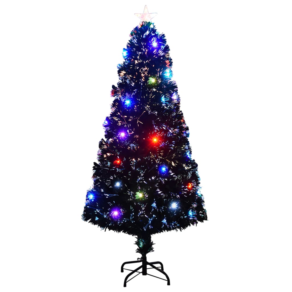 Albero di Natale Artificiale Supporto/LED 150 cm Fibra Ottica cod mxl 15535