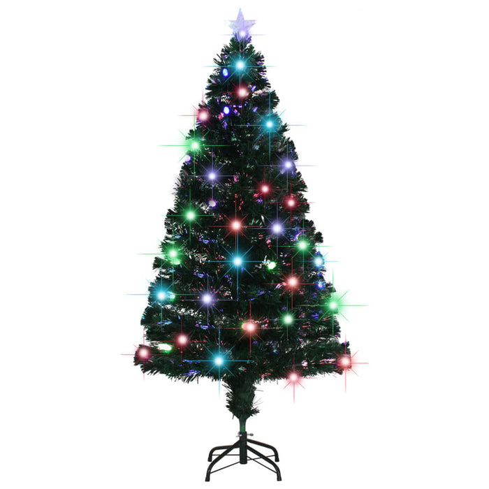 Albero di Natale Artificiale Supporto/LED 150 cm Fibra Ottica cod mxl 15535