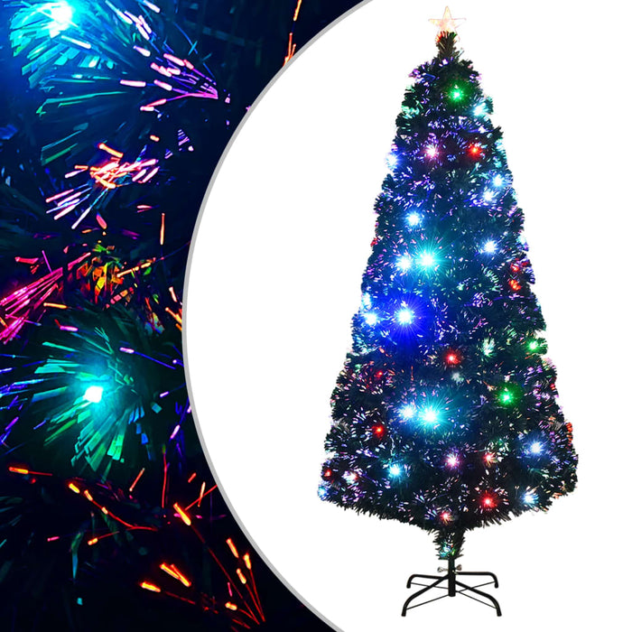 Albero di Natale Artificiale Supporto/LED 180 cm Fibra Ottica cod mxl 17306