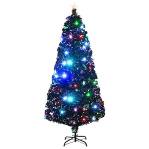 Albero di Natale Artificiale Supporto/LED 180 cm Fibra Ottica cod mxl 17306