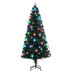 Albero di Natale Artificiale Supporto/LED 180 cm Fibra Ottica cod mxl 17306