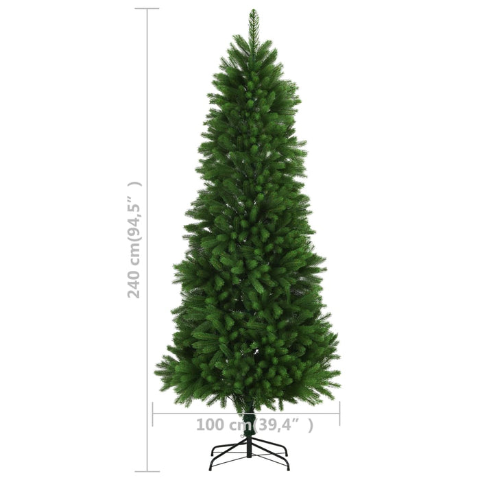 Albero di Natale Artificiale con Aghi Realistici 240 cm Verde 284329