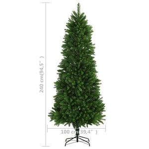 Albero di Natale Artificiale con Aghi Realistici 240 cm Verde