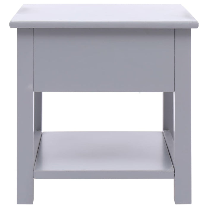 Tavolino Laterale Grigio 40x40x40 cm in Legno di Paulownia cod mxl 27067