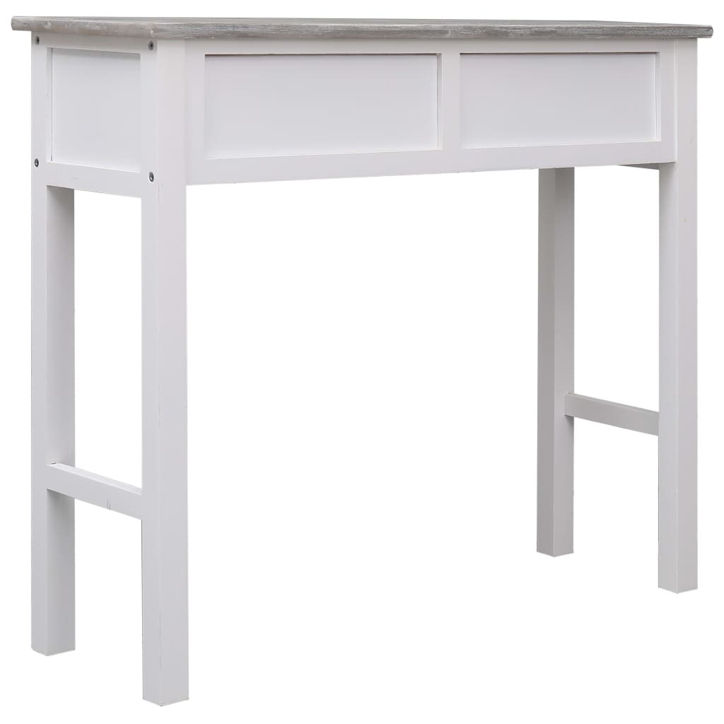 Tavolo Consolle Grigio 90x30x77 cm in Legno 284143