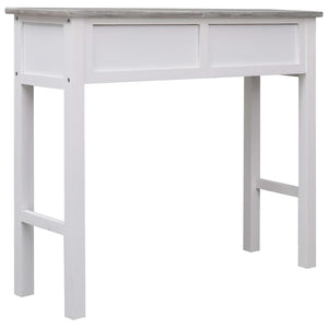 Tavolo Consolle Grigio 90x30x77 cm in Legno 284143