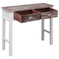 Tavolo Consolle Marrone 90x30x77 cm in Legno