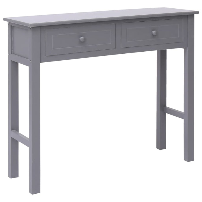 Tavolo Consolle Grigio 90x30x77 cm in Legno 284146