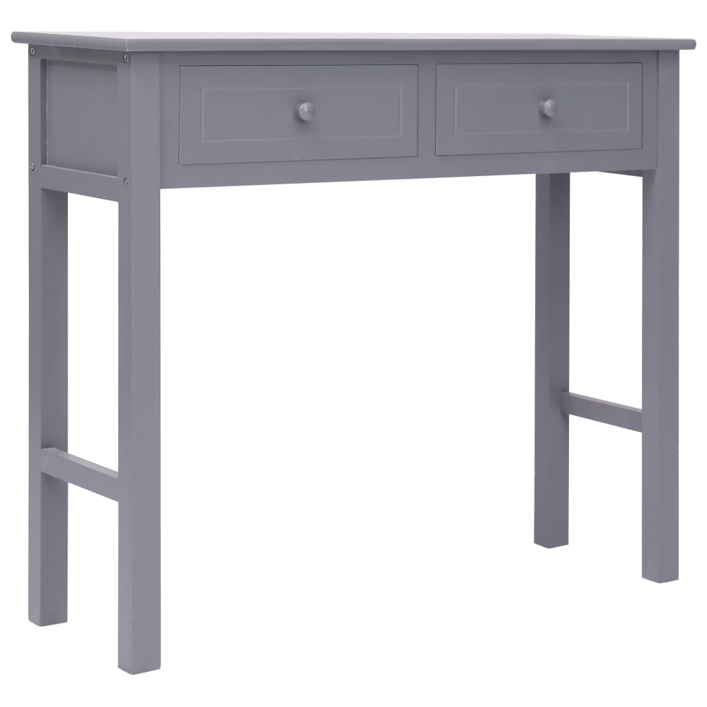 Tavolo Consolle Grigio 90x30x77 cm in Legno 284146