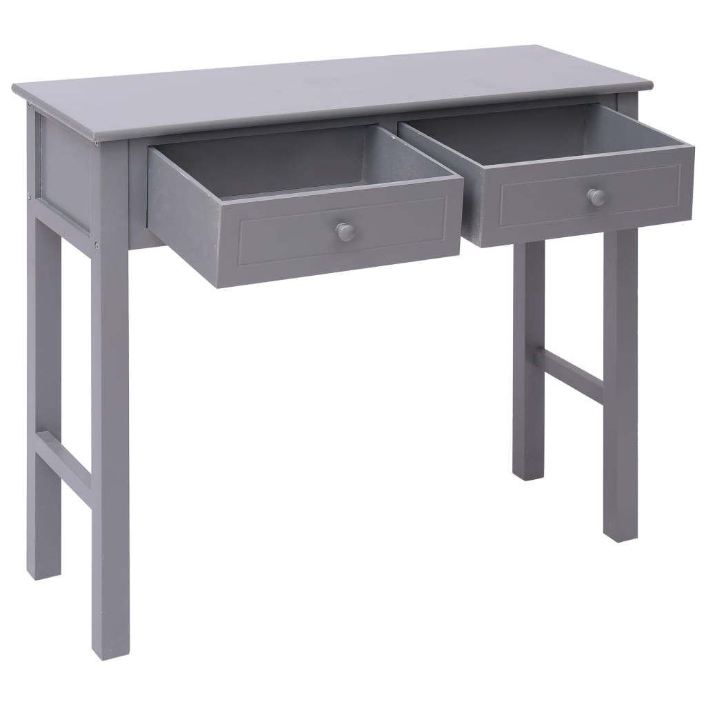 Tavolo Consolle Grigio 90x30x77 cm in Legno 284146