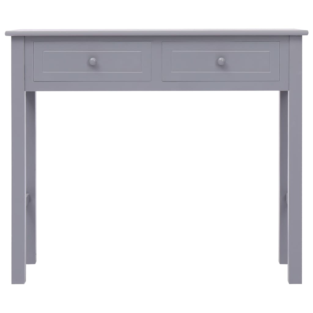 Tavolo Consolle Grigio 90x30x77 cm in Legno 284146