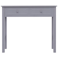 Tavolo Consolle Grigio 90x30x77 cm in Legno 284146