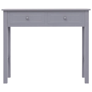 Tavolo Consolle Grigio 90x30x77 cm in Legno 284146