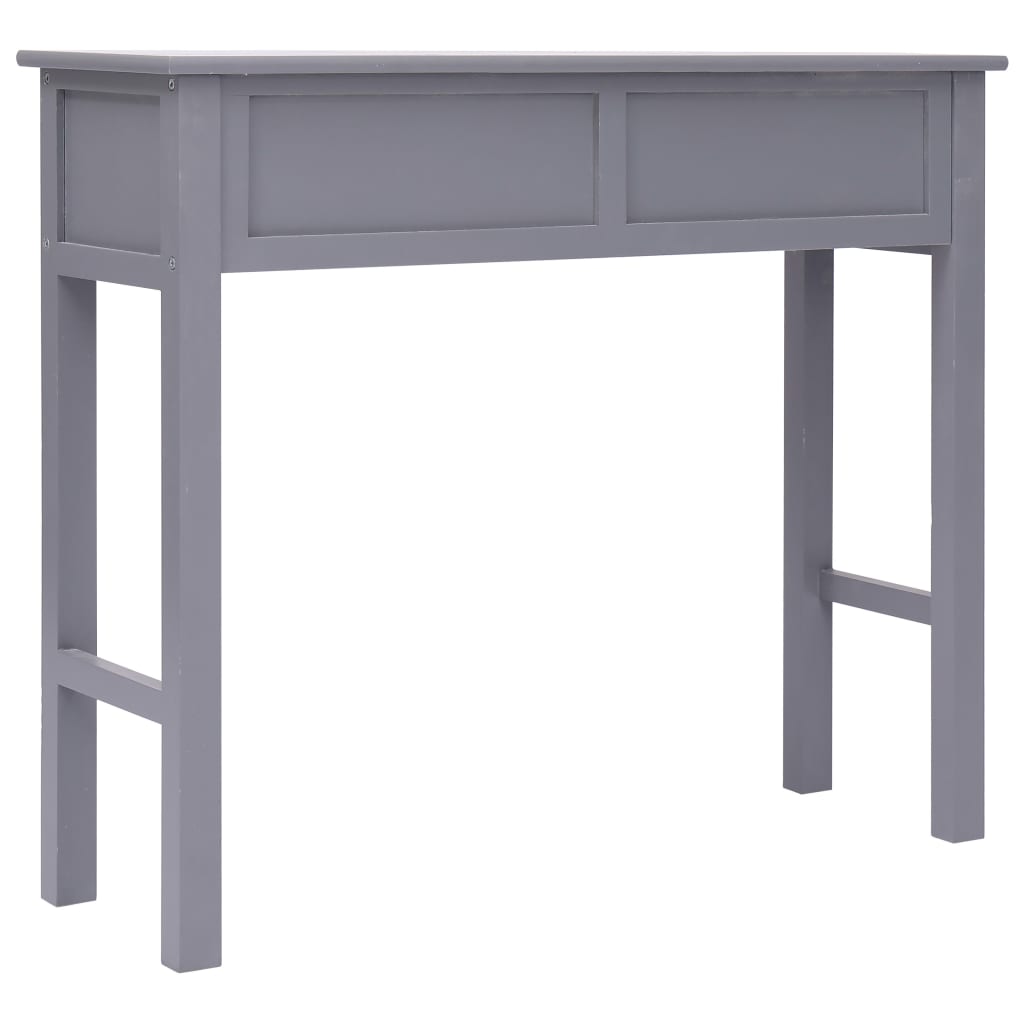 Tavolo Consolle Grigio 90x30x77 cm in Legno 284146