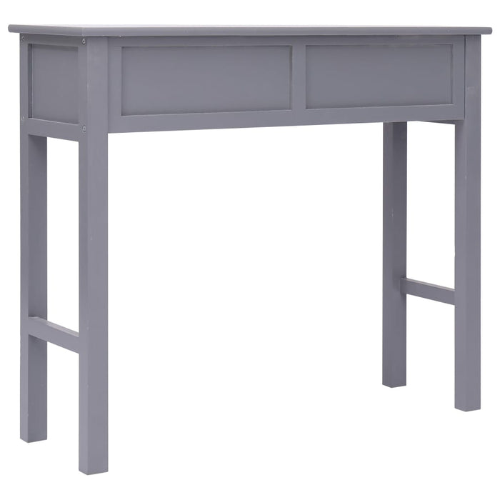 Tavolo Consolle Grigio 90x30x77 cm in Legno 284146