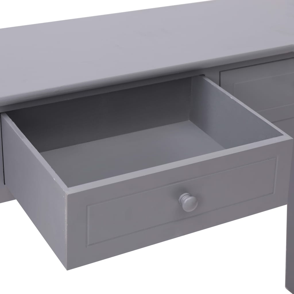 Tavolo Consolle Grigio 90x30x77 cm in Legno 284146